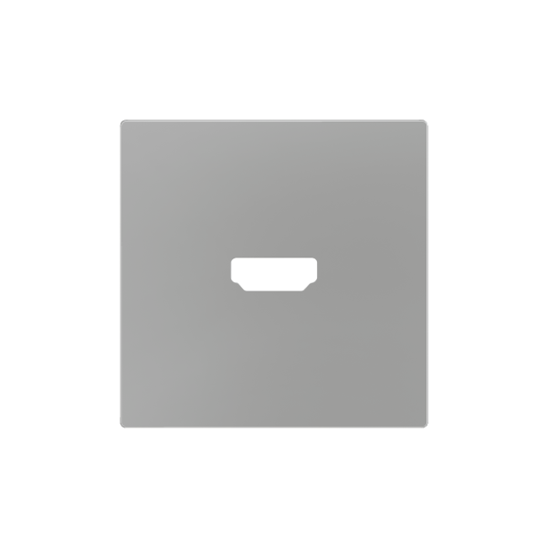 ZS55. Cover for HDMI insert 55x55 mm - Silver by Zennio