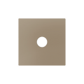 ZS55. Cover for jack 3.5mm insert 55x55 mm - Champagne by Zennio