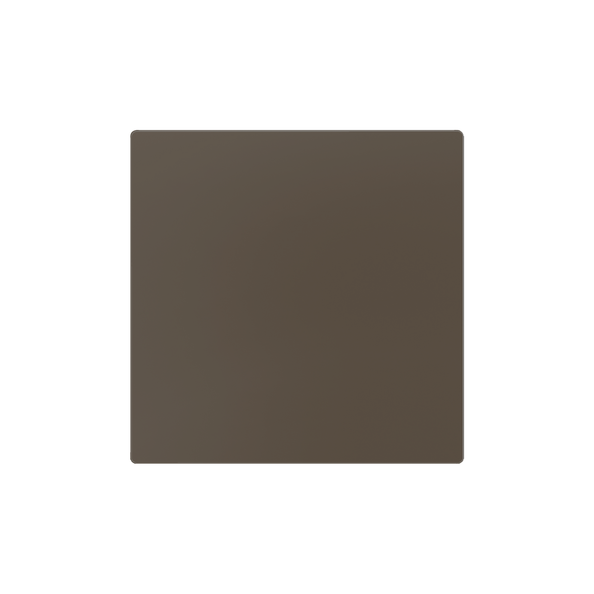 ZS55. Blind cover 55x55 mm - Mocha. Metallic plate (ZACHOLD33) is needed but not included by Zennio