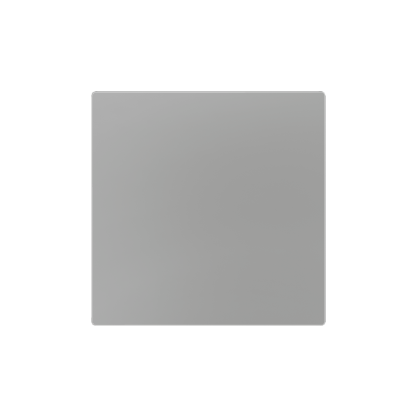 ZS55. Blind cover 55x55 mm - Silver. Metallic plate (ZACHOLD33) is needed but not included by Zennio