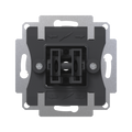 ZS55. Double two-way rocker switch insert 10 AX / 250 V ~ (without cover 8300019xx) by Zennio
