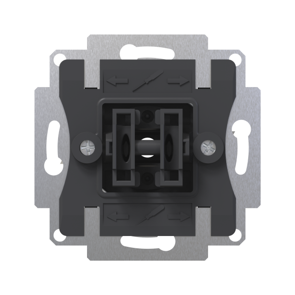 ZS55. Double two-way rocker switch insert 10 AX / 250 V ~ (without cover 8300019xx) by Zennio