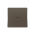 ZS55. Single switch cover 55x55 mm - Mocha - Custom. Minimun 100 units per design. by Zennio