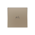 ZS55. Single switch cover 55x55 mm - Champagne - Custom. Minimun 100 units per design. by Zennio