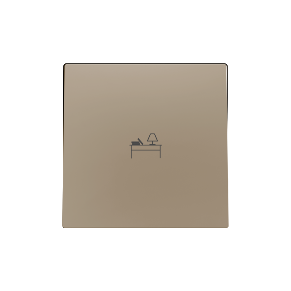 ZS55. Single switch cover 55x55 mm - Champagne - Custom. Minimun 100 units per design. by Zennio