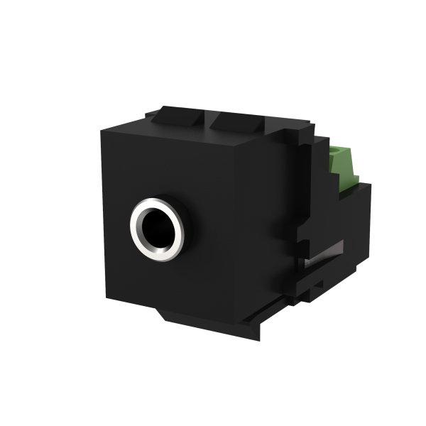 ZS55. Jack 3.5 mm audio keystone by Zennio