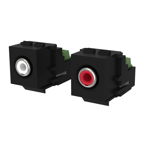 ZS55. RCA audio keystones by Zennio