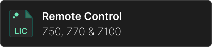 Remote Control License for Z50, Z70, Z100 - Virtual License by Zennio