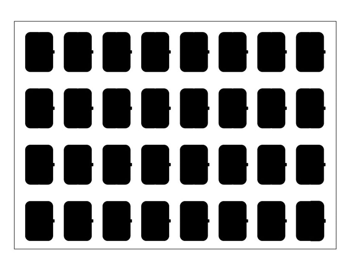 Icon Set Sheet Blank - Set A - Black- 32 Icons – Eelectron