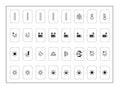 Icon Set Sheet - Set B - White - 32 Icons – Eelectron