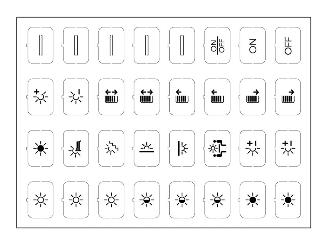 Icon Set Sheet - Set B - White - 32 Icons – Eelectron