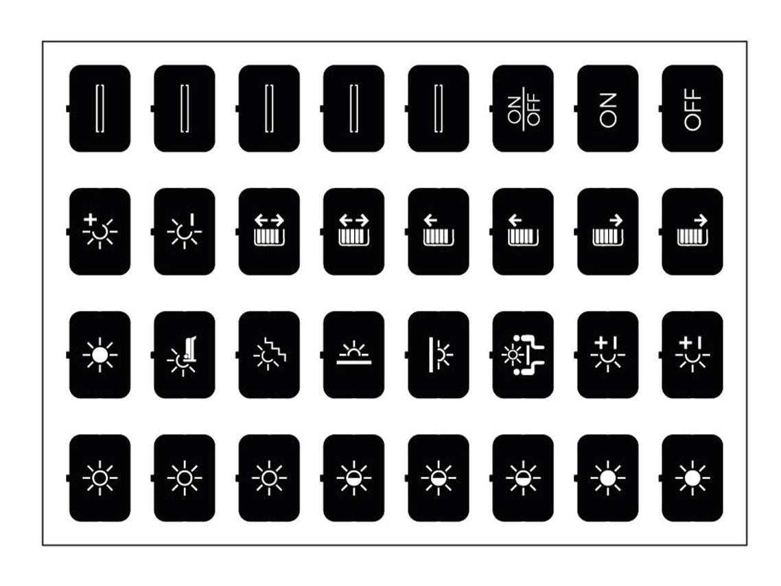 Icon Set Sheet - Set B - Black - 32 Icons – Eelectron