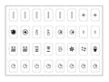 Icon Set Sheet - Set D - White - 32 Icons – Eelectron
