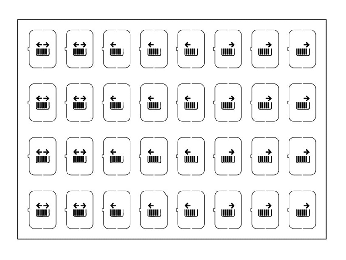 Icon Set Sheet - Set E - White - 32 Icons – Eelectron