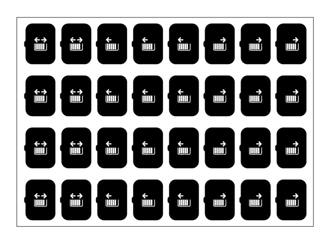 Icon Set Sheet - Set E - Black - 32 Icons – Eelectron