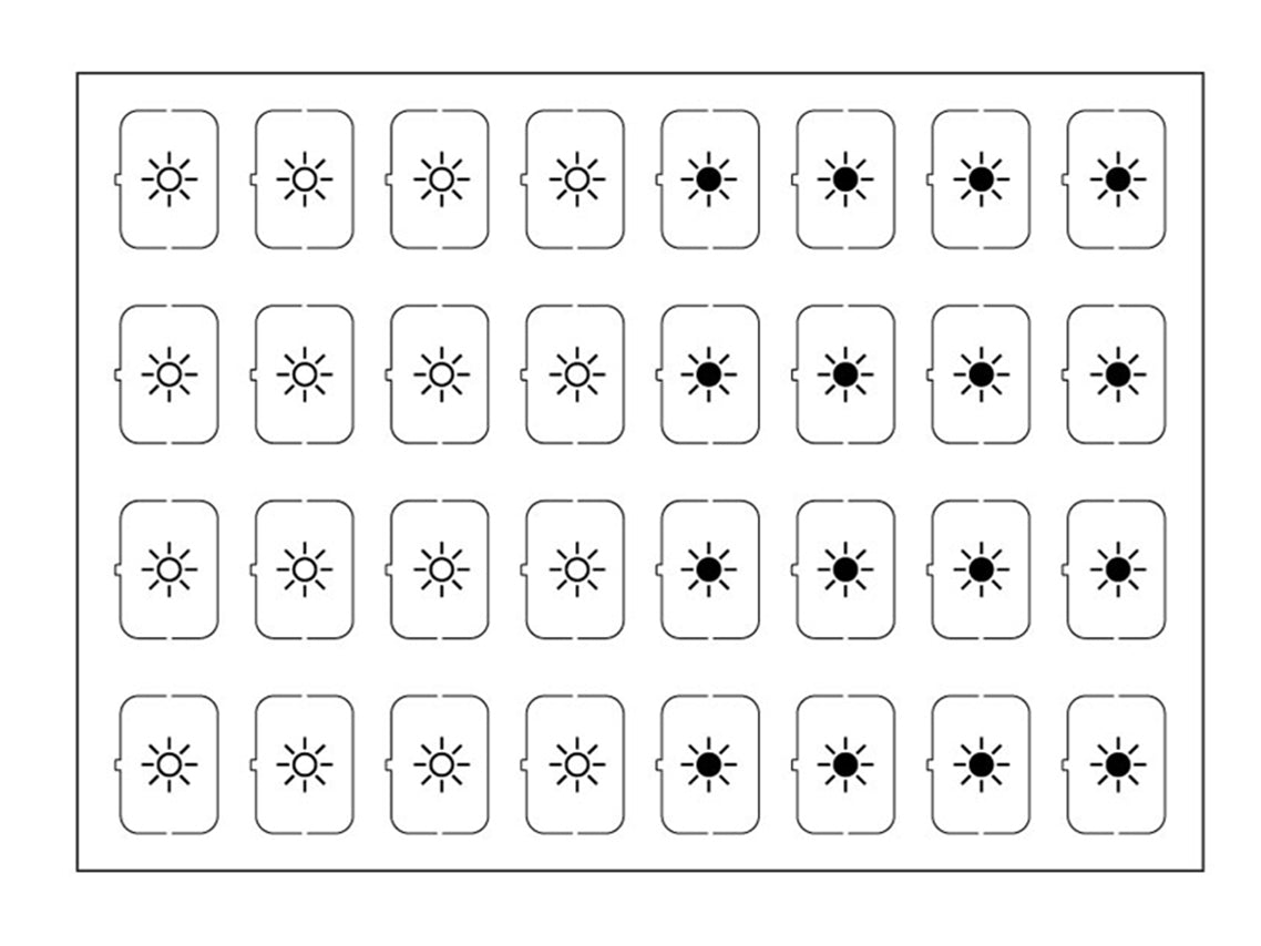Icon Set Sheet - Set F - White - 32 Icons – Eelectron