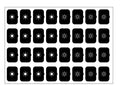Icon Set Sheet - Set F - Black - 32 Icons – Eelectron
