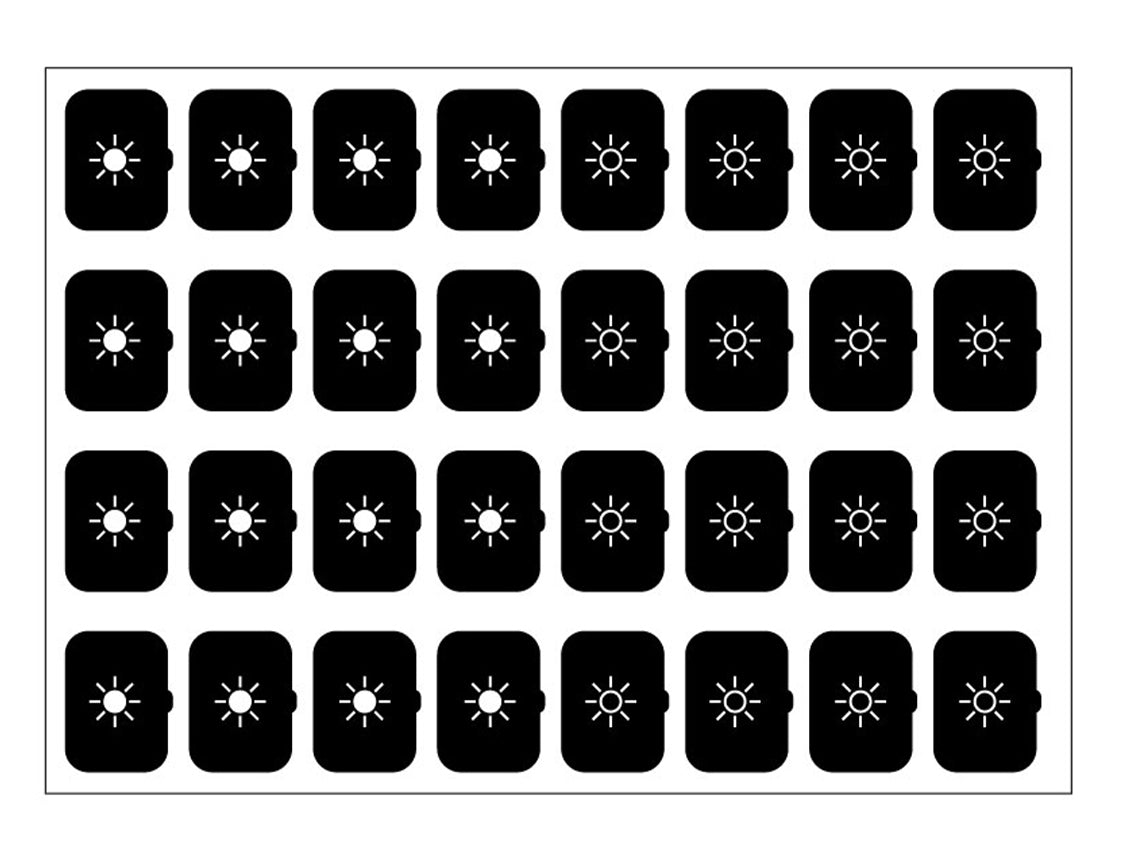 Icon Set Sheet - Set F - Black - 32 Icons – Eelectron