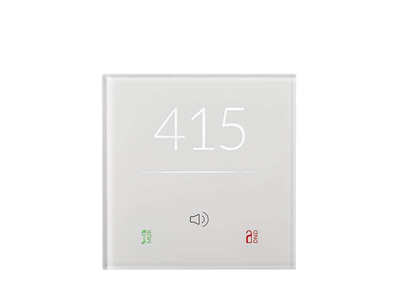 Single Glass - Door Panel - 2 Ch. - Line Series - White – Eelectron