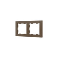 ZS55. 2-gang Frame - Mocha by Zennio