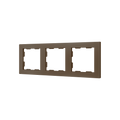 ZS55. 3-gang Frame - Mocha by Zennio