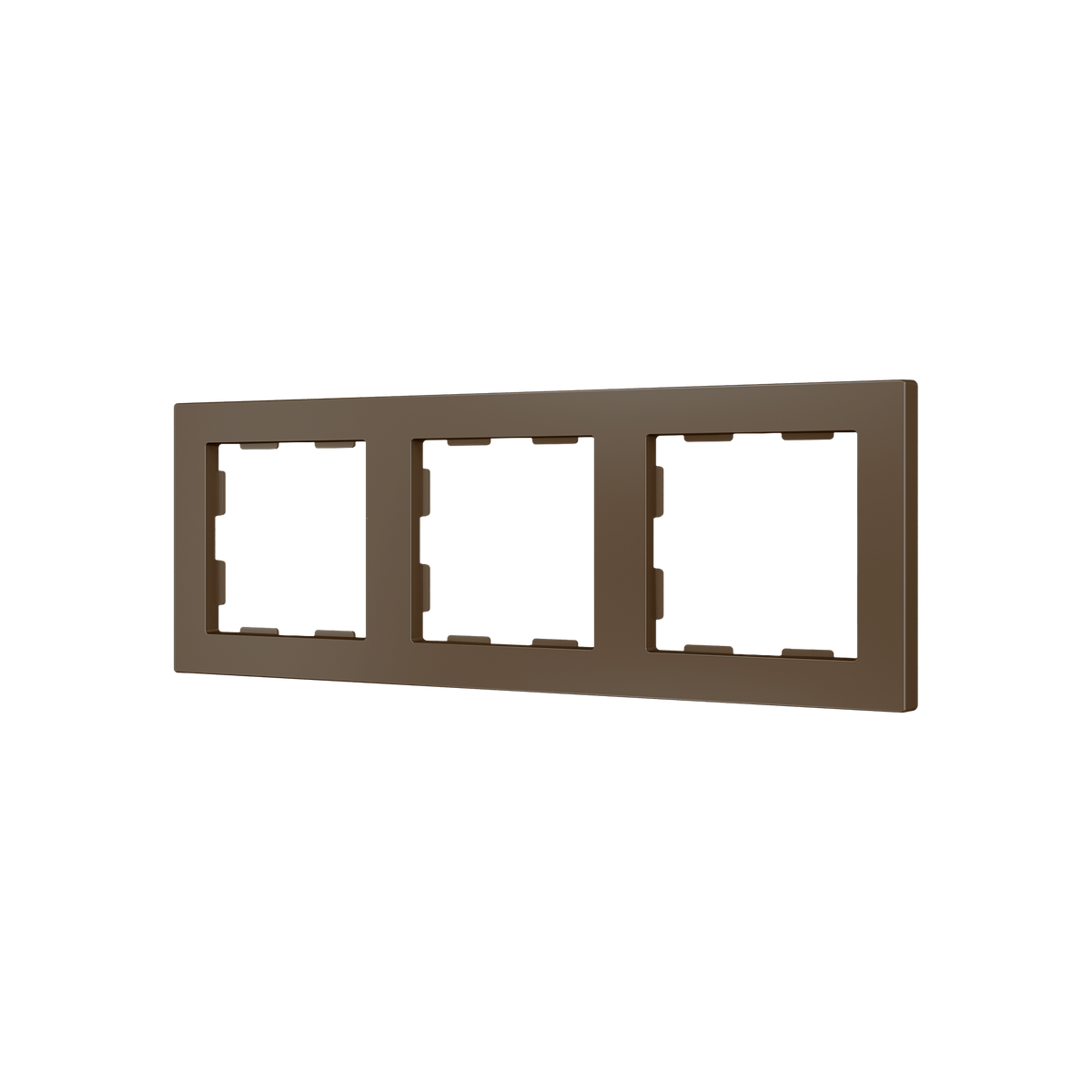 ZS55. 3-gang Frame - Mocha by Zennio