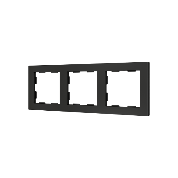 ZS55. 3-gang Frame - Anthracite by Zennio