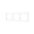 ZS55. 3-gang Frame - Matt white by Zennio