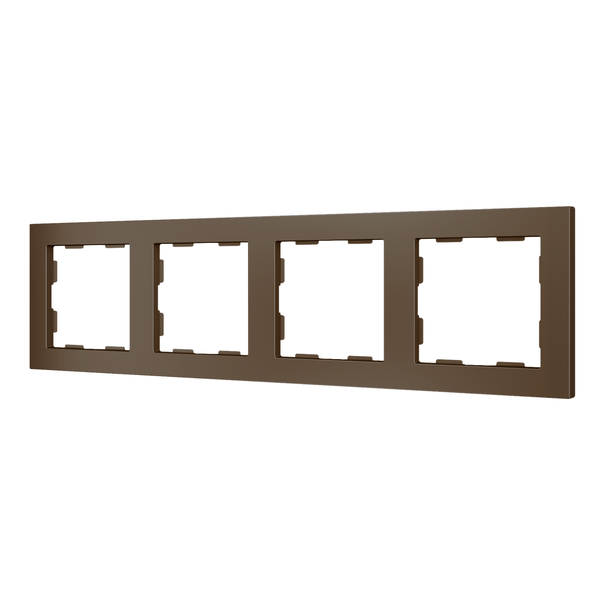 ZS55. 4-gang Frame - Mocha by Zennio