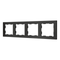 ZS55. 4-gang Frame - Anthracite by Zennio