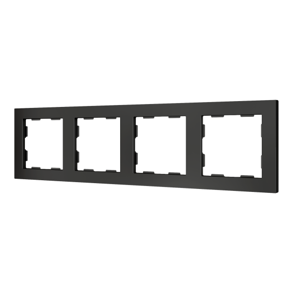 ZS55. 4-gang Frame - Anthracite by Zennio
