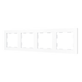 ZS55. 4-gang Frame - Matt white by Zennio