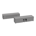 Magnetic contact for surface installation in door or window. Large - silver by Zennio