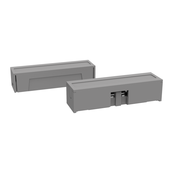 Magnetic contact for surface installation in door or window. Large - silver by Zennio