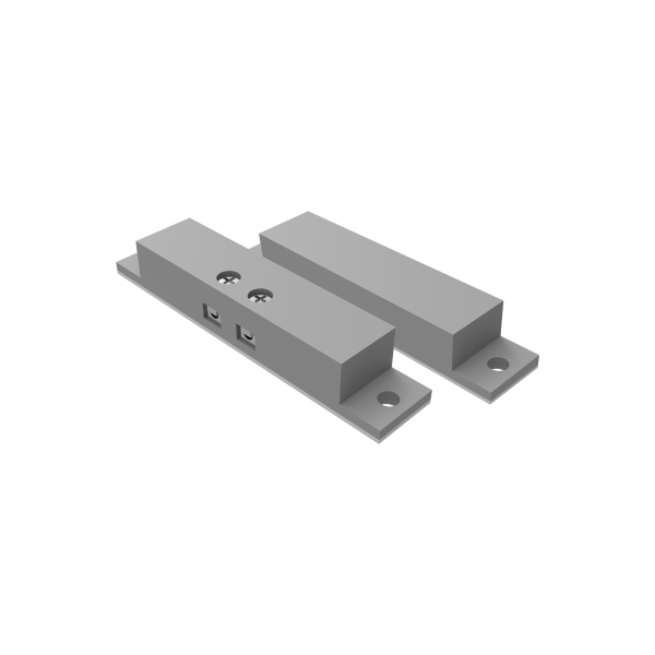 Magnetic contact for surface installation in door or window. Small - silver by Zennio
