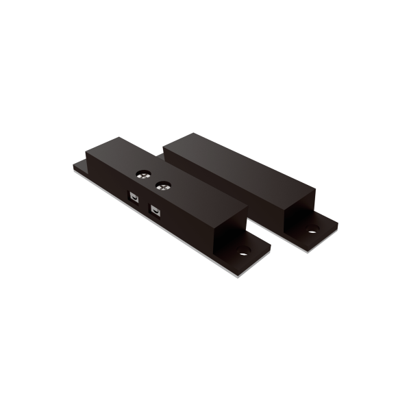 Magnetic contact for surface installation in door or window. Small - brown by Zennio