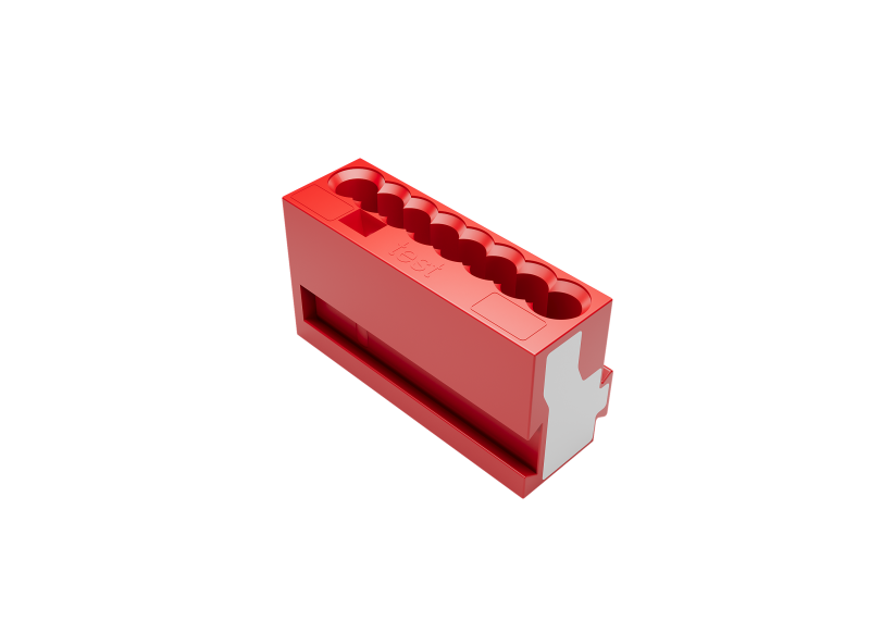8-conductor micro connector for junction boxes. Red by Zennio