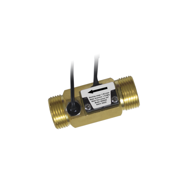 Water Flow Sensor (3/4") with temperature probe by Zennio