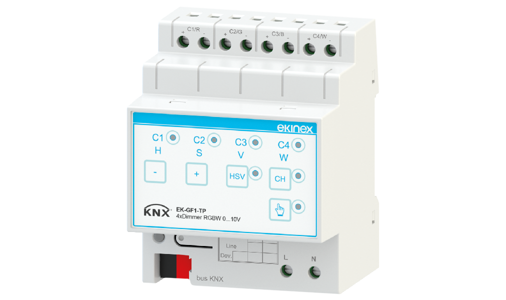 4-fold 0-10 V actuator - Ekinex
