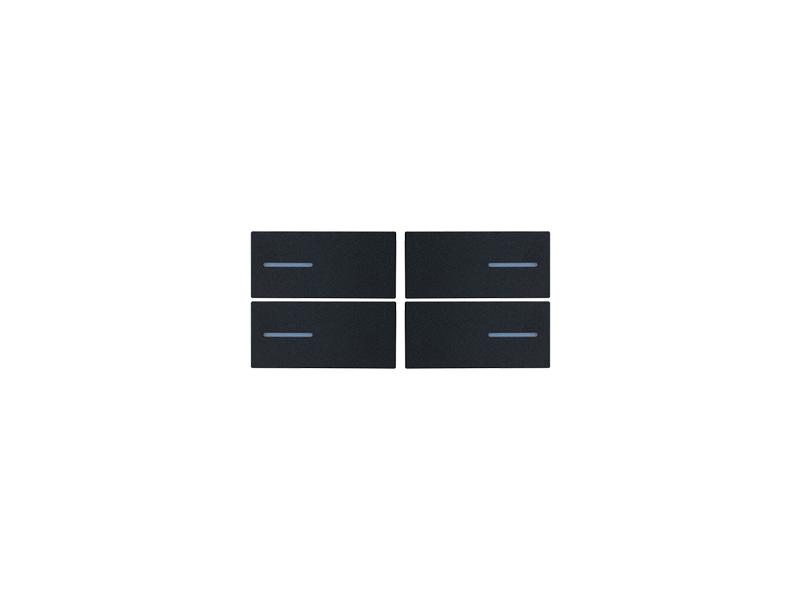Kit 4 Buttons Thermostat/Humidistat Fenix Black 0720 – Eelectron