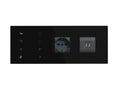 9025 Custom Bedside Panel Plate - 2 Sockets - Left Black – Eelectron