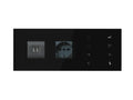 9025 Custom Bedside Panel Plate - 2 Sockets - Right Black – Eelectron