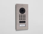 DoorBird D1101V IP Video Intercom, 1 Call Button, Flush-mount