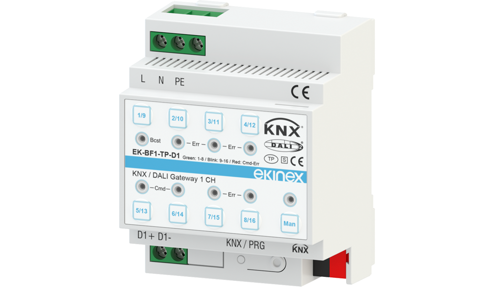 Gateway KNX / DALI 1 channel - Ekinex