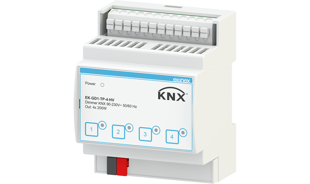 KNX Dimmer 90-230V~50/60Hz 4 canali - Ekinex