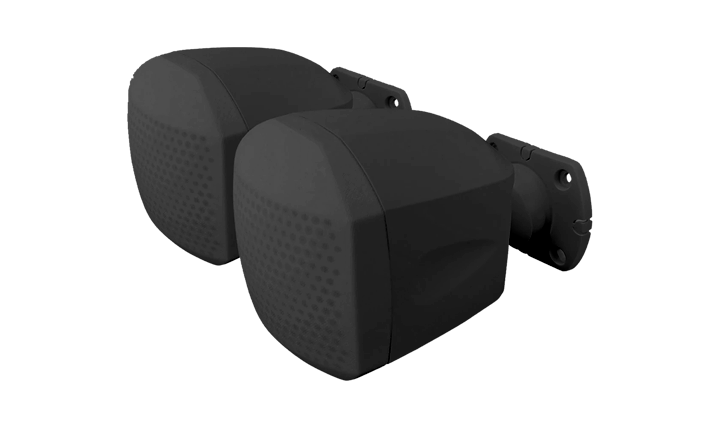 Wall speaker 40W black IP66 (pair) - Ekinex