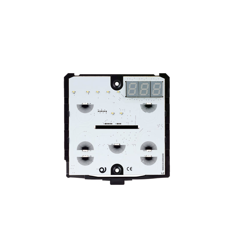 KNX Capacitive Thermostat/Humidistat - 3 Modules - Black – Eelectron