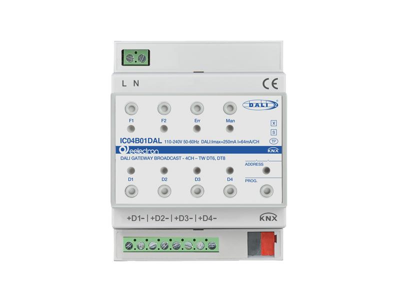 KNX DALI Gateway Broadcast - 4 Channels - Tunable White Dt6, Dt8 – Eelectron