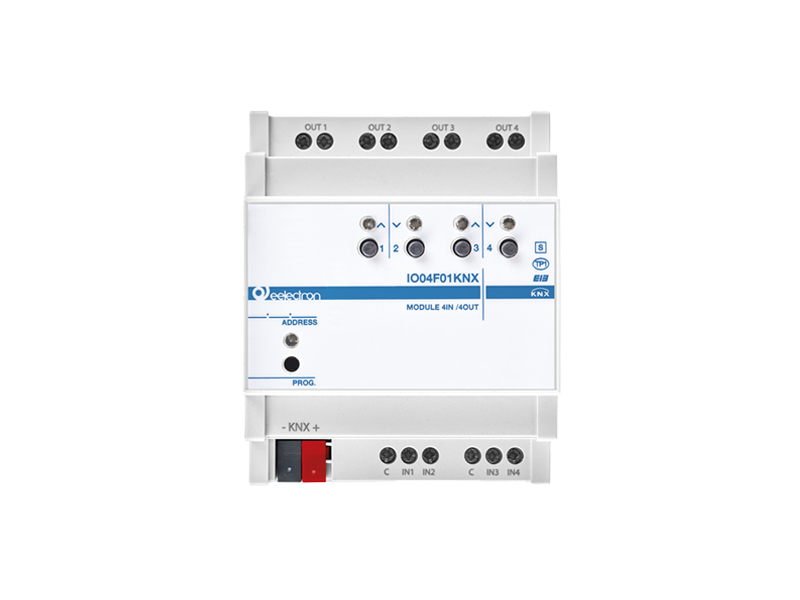 Eelectron KNX универсальный DIN-модуль 4 IN / 4 OUT PLUS