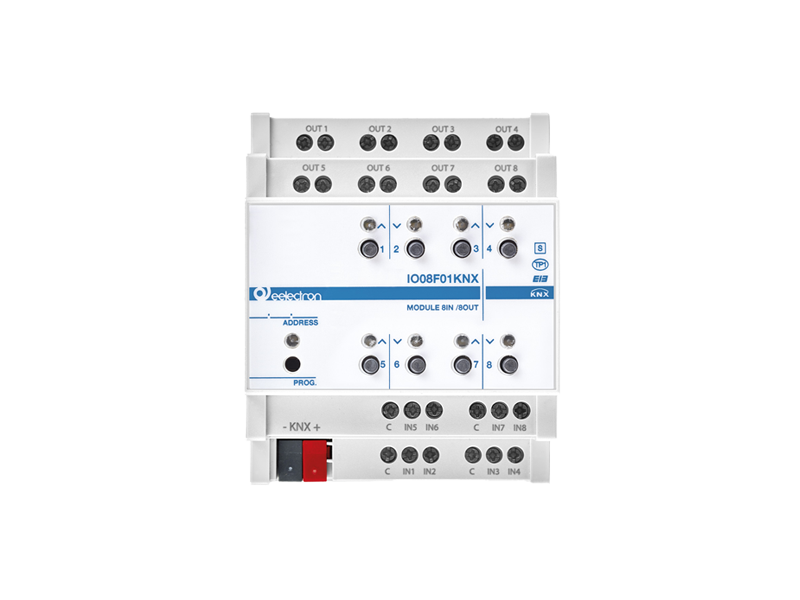 Eelectron KNX универсальный DIN-модуль 8 IN / 8 OUT PLUS